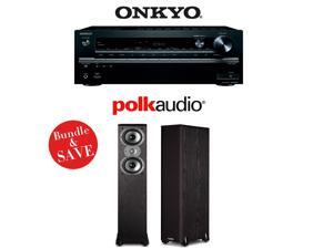 Onkyo TX-NR747 Receiver + a Pair of Polk Audio TSi 300 Floorstanding Speakers Onkyo TX-NR747 Receiver + a Pair of Polk Audio TSi 300 Floorstanding Speakers