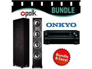 Onkyo TX-NR646 Receiver Bundle w/ (2) Polk TSi500 Floorstanding Speakers (Black) Onkyo TX-NR646 Receiver Bundle w/ (2) Polk TSi500 Floorstanding Speakers (Black)