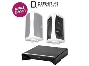 Definitive Technology W Amp Amplifier + AW 6500 Outdoor Speakers (Pair, White) Definitive Technology W Amp Amplifier + AW 6500 Outdoor Speakers (Pair, White)