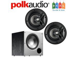 Polk Audio Bundle with (2) V60 In-Ceiling Speakers and (1) PSW10 Subwoofer Polk Audio Bundle with (2) V60 In-Ceiling Speakers and (1) PSW10 Subwoofer