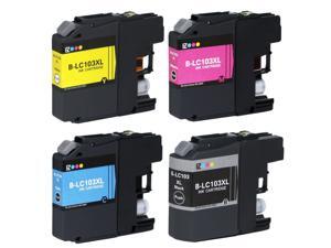 E-Z Ink ™ Compatible Ink Cartridge Replacement For Brother LC-103 LC-103XL LC103XL LC 103 XL High Yield (4) Pack (1 Black, 1 Cyan, 1 Magenta, 1 Yellow) LC103BK LC103C LC103M LC103Y E-Z Ink ™ Compatible Ink Cartridge Replacement For Brother LC-103 LC-103XL LC103XL LC 103 XL High Yield (4) Pack (1 Black, 1 Cyan, 1 Magenta, 1 Yellow) LC103BK LC103C LC103M LC103Y