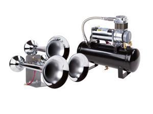 Huge Triple Train Air Horn w/150 psi Super Duty Air System - Real Train Sound! Huge Triple Train Air Horn w/150 psi Super Duty Air System - Real Train Sound!