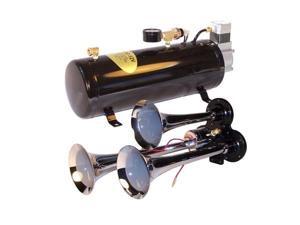 3-Trumpet Train Air Horn Kit -110 PSI Air System 150dB+ 3-Trumpet Train Air Horn Kit -110 PSI Air System 150dB+