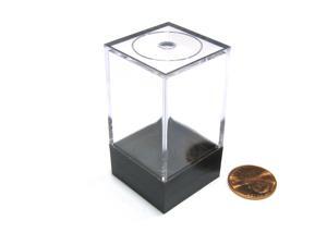 Plastic Figure and Dice Small Display Box - 1" W x 1" W x 2" T Plastic Figure and Dice Small Display Box - 1" W x 1" W x 2" T
