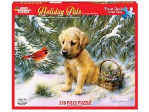 White Mountain Puzzles Holiday Pals 550 Piece Jigsaw Puzzle White Mountain Puzzles Holiday Pals 550 Piece Jigsaw Puzzle