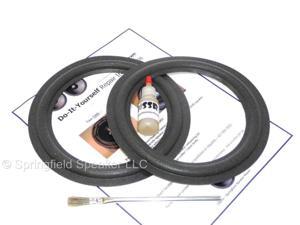 2 Kenwood 8" Speaker Foam Surround Repair Kit - KSC, KVS, LS, LSK, LSP, SW, T10, more 2 Kenwood 8" Speaker Foam Surround Repair Kit - KSC, KVS, LS, LSK, LSP, SW, T10, more