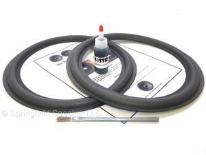 2 Rockford Fosgate 12" Subwoofer Foam Surround Repair Kit - RFP 1412, 1812, 2412, 2812 and more 2 Rockford Fosgate 12" Subwoofer Foam Surround Repair Kit - RFP 1412, 1812, 2412, 2812 and more