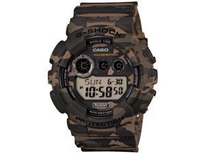 Casio GD120CM-5CR Men's Resin Case Resin Strap Multicolor Band Green Dial Watch Casio GD120CM-5CR Men's Resin Case Resin Strap Multicolor Band Green Dial Watch