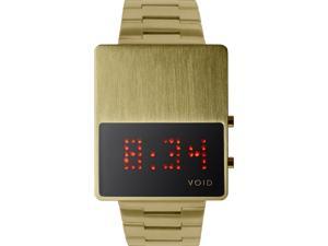 Void V01LED-GO/MG Unisex Stainless Steel Gold Bracelet Band Black Dial Watch Void V01LED-GO/MG Unisex Stainless Steel Gold Bracelet Band Black Dial Watch