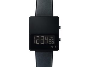Void V01MKII-BL/BL Unisex Stainless Steel Black Leather Band Black Dial Watch Void V01MKII-BL/BL Unisex Stainless Steel Black Leather Band Black Dial Watch
