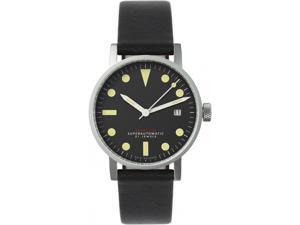 Void V03M-SI/BL Men's Stainless Steel Black Leather Band Black Dial Watch Void V03M-SI/BL Men's Stainless Steel Black Leather Band Black Dial Watch