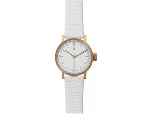 Void V03P-CO/WL/WH Women's Stainless White Leather Band Light Brown Dial Watch Void V03P-CO/WL/WH Women's Stainless White Leather Band Light Brown Dial Watch