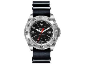 Traser 105470 Men's Unidirectional Stainless Steel Black Nylon Band Black Dial Watch Traser 105470 Men's Unidirectional Stainless Steel Black Nylon Band Black Dial Watch