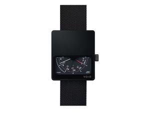 Void V02MKII-BL/BL Unisex Stainless Steel Black Leather Band Black Dial Watch Void V02MKII-BL/BL Unisex Stainless Steel Black Leather Band Black Dial Watch