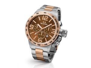 Tw Steel CB153 Mens Stainless Steel Case Canteen Bracelet Brown Dial Two-tone Watch Tw Steel CB153 Mens Stainless Steel Case Canteen Bracelet Brown Dial Two-tone Watch