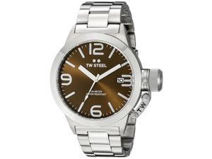 TW Steel CB21 Men's Stainless Steel Silver Bracelet Band Brown Dial Watch TW Steel CB21 Men's Stainless Steel Silver Bracelet Band Brown Dial Watch