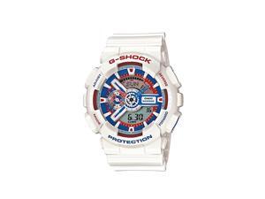 Casio G Shock GA110TR-7ACR Men's Tricolour Maritime White Resin Band Multi-color Dial Watch Casio G Shock GA110TR-7ACR Men's Tricolour Maritime White Resin Band Multi-color Dial Watch