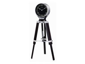 Bulova B1533 Corsair Tripod Solid Hardwood Case Black Dial Silver Table Top Clock Bulova B1533 Corsair Tripod Solid Hardwood Case Black Dial Silver Table Top Clock
