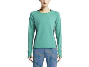 Nike Women's Dri-Fit Sprint Crew Running Shirt-Light green-XS Nike Women's Dri-Fit Sprint Crew Running Shirt-Light green-XS