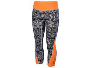 Nike Women's Dri-Fit Racer Leopard Print Crop Running Tights-Leopard/Orange-Med Nike Women's Dri-Fit Racer Leopard Print Crop Running Tights-Leopard/Orange-Med