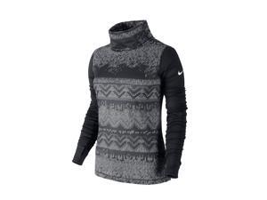 Nike Women's Dri-Fit Pro Hyperwarm Nordic Training Top-Black/Gray-Medium Nike Women's Dri-Fit Pro Hyperwarm Nordic Training Top-Black/Gray-Medium