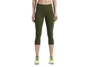 Nike Women's Dri-Fit Legendary Check 2.0 Training Capris-Cargo Khaki/Black-Small Nike Women's Dri-Fit Legendary Check 2.0 Training Capris-Cargo Khaki/Black-Small