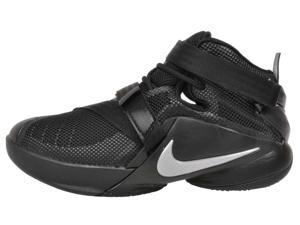 Nike Youth LeBron Soldier 9 IX Basketball Shoes-Black/Metallic Silver-6.5 Nike Youth LeBron Soldier 9 IX Basketball Shoes-Black/Metallic Silver-6.5