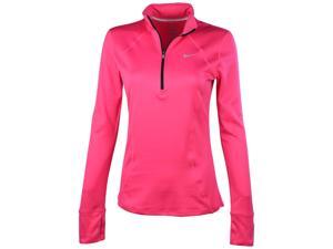 Nike Women's Dri-Fit Racer Long Sleeve 1/2 Zip Running Shirt-Vivid Pink-XL Nike Women's Dri-Fit Racer Long Sleeve 1/2 Zip Running Shirt-Vivid Pink-XL