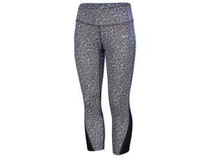Nike Women's Dri-Fit Printed Fashion Crop Running Tights-Black/White-XS Nike Women's Dri-Fit Printed Fashion Crop Running Tights-Black/White-XS