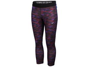 Nike Women's Relay Dri-Fit Foldover Training Crop Pants-Mulberry/Purple-Small Nike Women's Relay Dri-Fit Foldover Training Crop Pants-Mulberry/Purple-Small