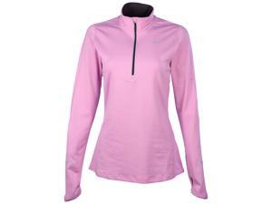 Nike Women's Dri-Fit Element 1/2 Zip Running Top-Lavender-Small Nike Women's Dri-Fit Element 1/2 Zip Running Top-Lavender-Small