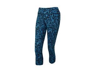 Nike Women's Dri-Fit Lotus Epic Running Crop Tights-Blue-Medium Nike Women's Dri-Fit Lotus Epic Running Crop Tights-Blue-Medium