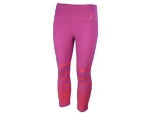 Nike Women's Dri-Fit Legend Training Capri Tights-Purple/Orange-XS Nike Women's Dri-Fit Legend Training Capri Tights-Purple/Orange-XS