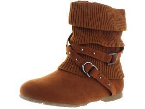 Moda Essentials Women's Strappy Buckles Sweater Booties Moda Essentials Women's Strappy Buckles Sweater Booties
