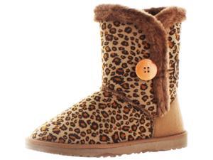 Moda Essentials Short Button Women's Faux Sheepskin Boots Moda Essentials Short Button Women's Faux Sheepskin Boots
