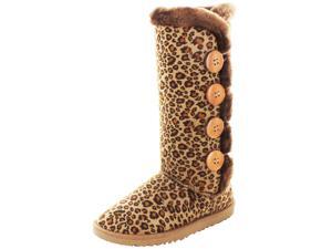 Moda Essentials Tall Button Women Faux Sheepskin Winter Boot Moda Essentials Tall Button Women Faux Sheepskin Winter Boot