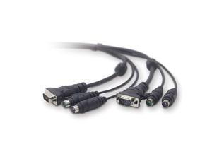 Belkin E-Series OmniViewâ„¢ All-In-One Universal KVM Cable Kit 6 feet Belkin E-Series OmniViewâ„¢ All-In-One Universal KVM Cable Kit 6 feet