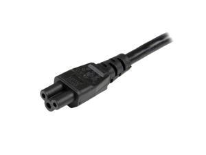 StarTech 2m 3 Prong Laptop Power Cord – Schuko CEE7 to C5 Clover Leaf Power Cable Lead StarTech 2m 3 Prong Laptop Power Cord – Schuko CEE7 to C5 Clover Leaf Power Cable Lead