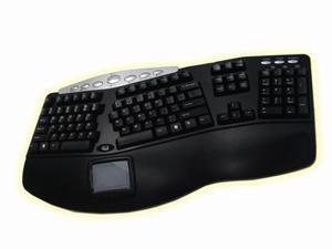 Adesso Tru-Form™Pro -Contoured Ergonomic Keyboard with Built-In Touchpad and Hot Keys Adesso Tru-Form™Pro -Contoured Ergonomic Keyboard with Built-In Touchpad and Hot Keys