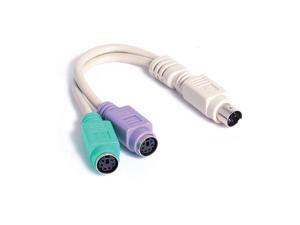 StarTech 6 in. IBM PS/2 Keyboard/Mouse Y-Splitter Cable StarTech 6 in. IBM PS/2 Keyboard/Mouse Y-Splitter Cable
