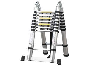 Yaheetech 5m 16.5ft Multi-purpose Aluminum Folding Telescopic Collapsible A Frame Shape Extension Ladder Yaheetech 5m 16.5ft Multi-purpose Aluminum Folding Telescopic Collapsible A Frame Shape Extension Ladder