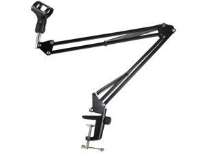 Yaheetech Black Microphone Stand Suspension Boom Studio Broadcast Scissor Arm Stand Holder Yaheetech Black Microphone Stand Suspension Boom Studio Broadcast Scissor Arm Stand Holder