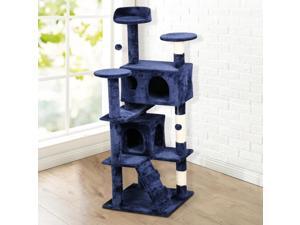 Yaheetech 52" Cat Scratching Post Tower Tree (Navy Blue) Yaheetech 52" Cat Scratching Post Tower Tree (Navy Blue)