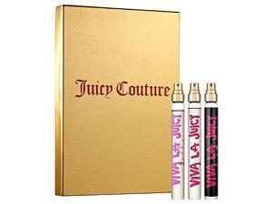 Juicy Couture for Women 3 Piece Set with .33 fl oz Viva La Juicy, Viva La Juicy La Fleur, and Viva La Juicy Noir Juicy Couture for Women 3 Piece Set with .33 fl oz Viva La Juicy, Viva La Juicy La Fleur, and Viva La Juicy Noir
