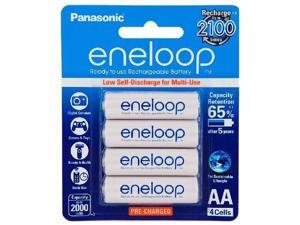 Genuine Panasonic Eneloop 1900mAh x 4 AA Rechargeable Batteries 2100 Cycle Genuine Panasonic Eneloop 1900mAh x 4 AA Rechargeable Batteries 2100 Cycle