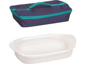 CorningWare 1117889 Baking Dish with Lid and Portable Case, 1-1/2 Quart CorningWare 1117889 Baking Dish with Lid and Portable Case, 1-1/2 Quart