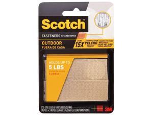 Scotch RF5730 Outdoor Fasteners, 2 Sets of Strips, 1" x 3", Clear Scotch RF5730 Outdoor Fasteners, 2 Sets of Strips, 1" x 3", Clear