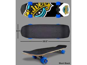 Shark Wheel Complete Skateboard (Shiver Skateboard, 60mm Blue Wheels) Shark Wheel Complete Skateboard (Shiver Skateboard, 60mm Blue Wheels)