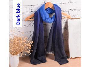 Compelling Women's Gradient Color Scarf 180*100CM Cotton+Linen Clothing Accessories Art Women Shawl/Rebozo & Long Scarf Compelling Women's Gradient Color Scarf 180*100CM Cotton+Linen Clothing Accessories Art Women Shawl/Rebozo & Long Scarf