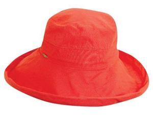 Cotton Big Brim Sun Lover Hat for Ladies, Coral Cotton Big Brim Sun Lover Hat for Ladies, Coral
